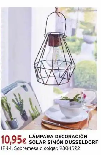Lámpara decoración solar simón dusseldorf