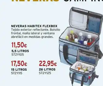 Cadena88 Neveras habitex flexbox 5,5 litros, 15 litros, 26 litros oferta