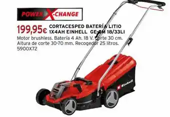 Cadena88 Cortacesped batería litio 1x4ah einhell ge-cm 18-33li oferta