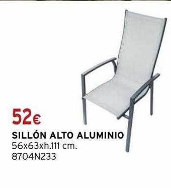 Cadena88 Sillón alto aluminio oferta