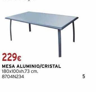 Cadena88 Mesa aluminio-cristal oferta