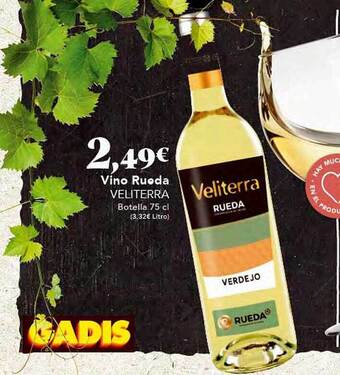 Gadis Vino rueda veliterra oferta