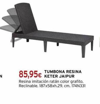 Cadena88 Tumbona resina keter jaipur oferta