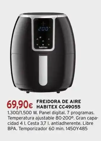 Cadena88 Freidora de aire habitex cc49055 oferta