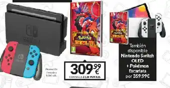 Game Nintendo switch oled + pokémon escarlata oferta