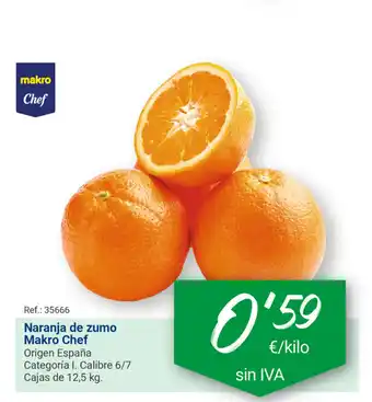 Makro Naranja de zumo Makro Chef 12,5 kg. oferta