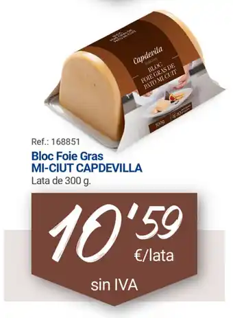 Makro Capdevilla Bloc Foie Gras Mi-Ciut 300 g oferta
