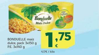 HiperDino Bonduelle maíz dulce oferta