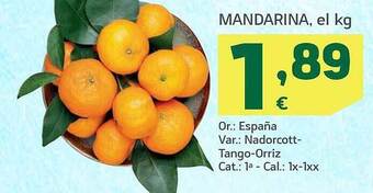 HiperDino Mandarina oferta