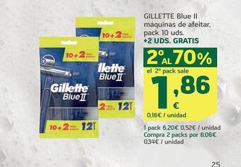 HiperDino Gillette blue ii máquinas de afeitar oferta