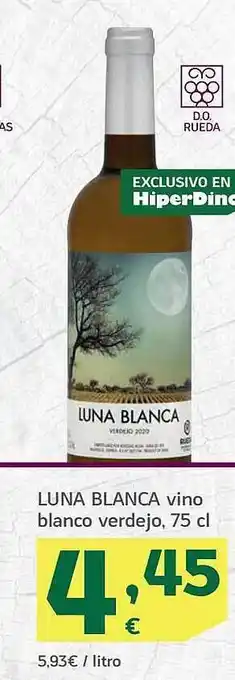 HiperDino Luna blanca vino blanco verdejo oferta
