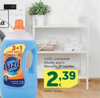 HiperDino Luzil suavizante diluido azul o marsella, 57 lavados oferta