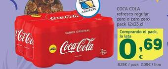 HiperDino Coca cola refresco regular, zero o zero zero oferta