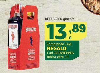 HiperDino Beefeater ginebra oferta
