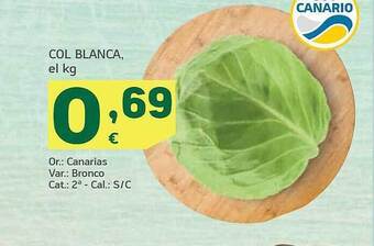 HiperDino Col blanca oferta