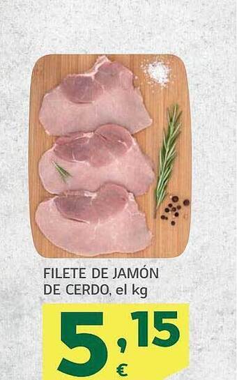 HiperDino Filete de jamón de cerdo oferta