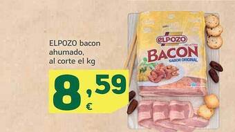 HiperDino Elpozo bacon ahumado, al corte el kg oferta