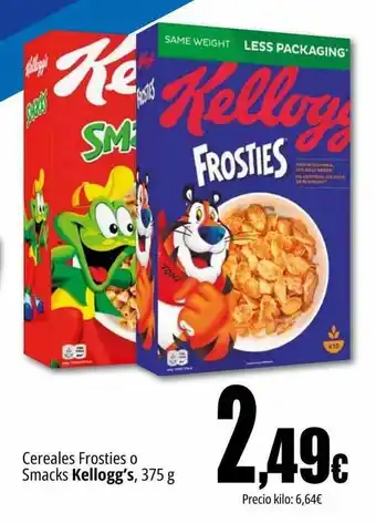 Unide Supermercados Cereales frosties o smacks kellogg's oferta