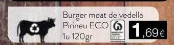 Burger meat de vedella pirineu eco