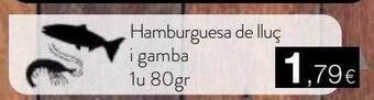 Plusfresc Hamburguesa de lluç i gamba oferta