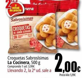 Unide Supermercados Croquetas sabrosísimas la cocinera oferta