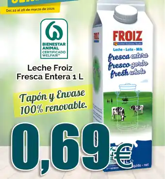 FROIZ Froiz Leche Fresca Entera 1 L oferta