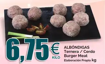 FROIZ Albóndigas Ternera / Cerdo Burger Meat kg oferta