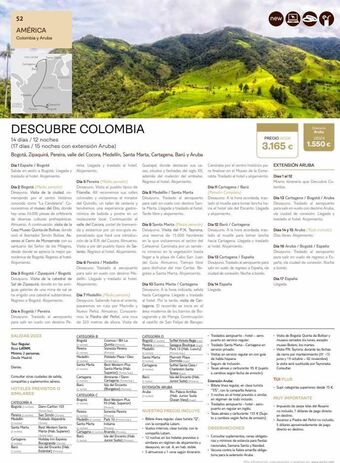 Tui Travel PLC 52 américa colombia y aruba bar pers descubre colombia 14 días / 12 noches (17 días /15 noches con extensión aruba) bog oferta