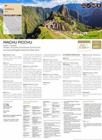 Tui Travel PLC 60 américa perú octo ha s machu picchu 9 días / 7 noches (12 días / 10 noches con extensión camino inca) lima, cusco, oferta