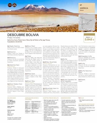 Tui Travel PLC New descubre bolivia 17 días / 14 noches santa cruz, sucre, potosi, uyuni, tahua, ojo de perdiz, la paz, lago titicaca, co oferta
