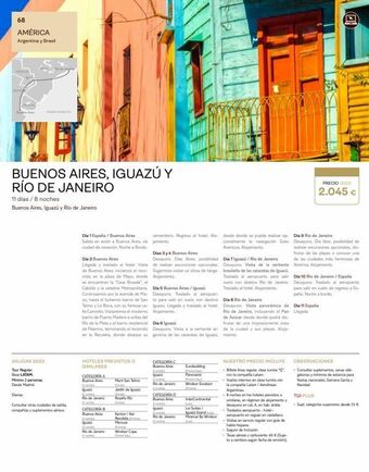 Tui Travel PLC 68 américa argentina y brasil oceano atlantico hd buenos aires, iguazú y río de janeiro 11 días / 8 noches buenos aires oferta