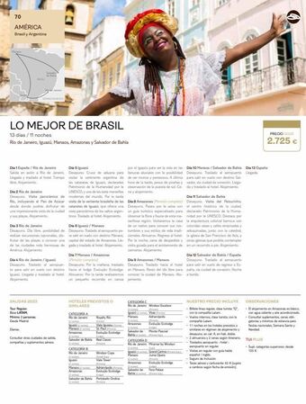 Tui Travel PLC 70 américa brasil y argentina cantico lo mejor de brasil 13 días / 11 noches río de janeiro, iguazú, manaos, amazonas y oferta