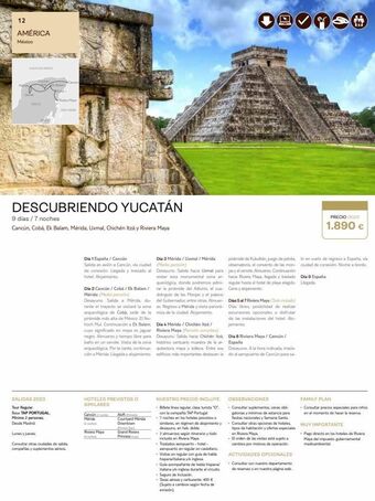 Tui Travel PLC 12 américa méxico golfs de mexico chica salidas 2023 tour regular. base tap portugal. minimo 2 p 2 personas. descubr oferta
