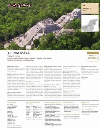 Tui Travel PLC Domoe tierra maya 11 días / 9 noches cancún, bacalar, chicanná, calakmul, palenque, campeche, uxmal, mérida, sotuta de peó oferta