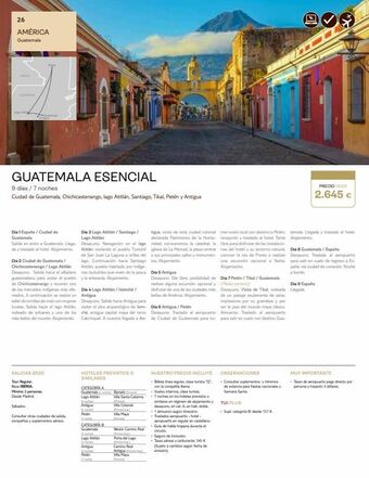 Tui Travel PLC 26 américa guatemala lagu aly guatemala esencial 9 días / 7 noches ciudad de guatemala, chichicastenango, lago atitlán, oferta