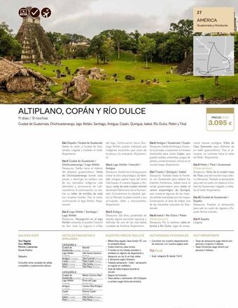 Tui Travel PLC Altiplano, copán y río dulce 11 días / 9 noches ciudad de guatemala, chichicastenango, lago atitlán, santiago, antigua, cop oferta