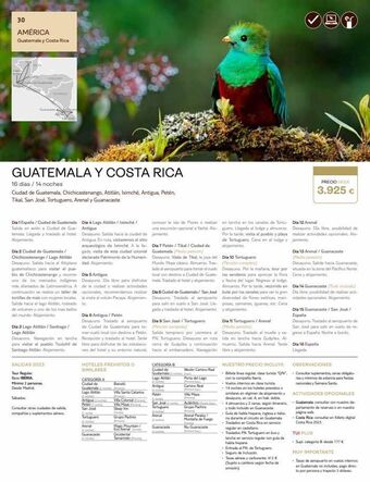 Tui Travel PLC 30 américa guatemala y costa rica curacaite guatemala y costa rica 16 días / 14 noches ciudad de guatemala, chichicasten oferta