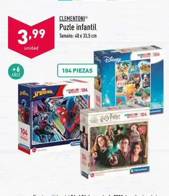 ALDI Clementoni Puzle Infantil 48 x 33,5 cm oferta