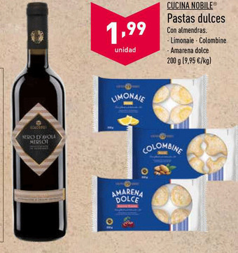 ALDI Cucina Nobile Pastas Dulces 200g oferta