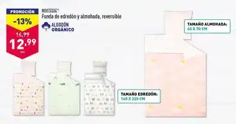 ALDI Novitesse Funda De Edredón Y Almohada Reversible 40 x 70 cm oferta
