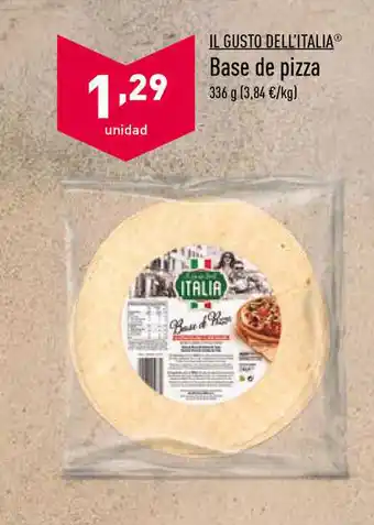 ALDI Il Gusto Dell'italia Base De Pizza 336g oferta