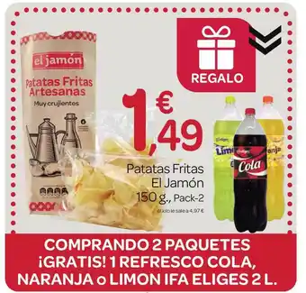 Supermercados El Jamón Patatas Fritas El Jamón 150g Pack -2 oferta