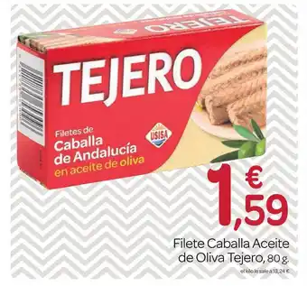 Supermercados El Jamón Filete Caballa Aceite De Oliva Tejero, 80g oferta
