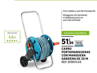 Leroy Merlin Carro Portamangueras Con Manguera Gardena De 25 M oferta