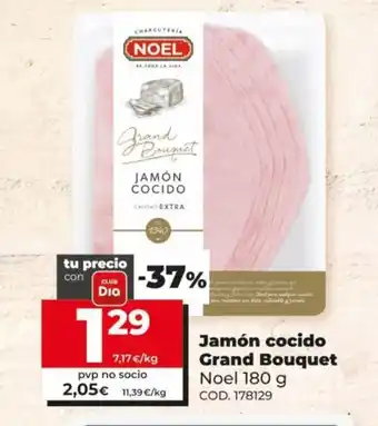Dia Noel Jamón cocido Grand Bouquet 180 g oferta