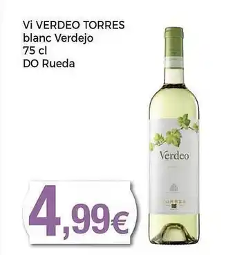 Supermercats Jespac Vi verdeo torres blanc verdejo do rueda oferta