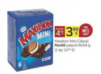 Supermercados Charter Maxibon Mini Clàssic Nestlé 6 x 54g oferta