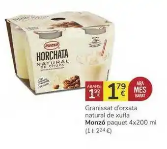 Supermercados Charter Monzó Granissat D'orxata Natural De Xufla 4 x 200ml oferta