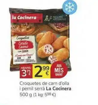 Supermercados Charter La Cocinera Croquetes De Carn D'olla I Pernil Serrà 500g oferta