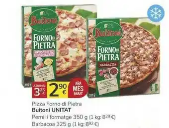 Supermercados Charter Buitoni Unitat Pizza Forno Di Peitra 325g oferta